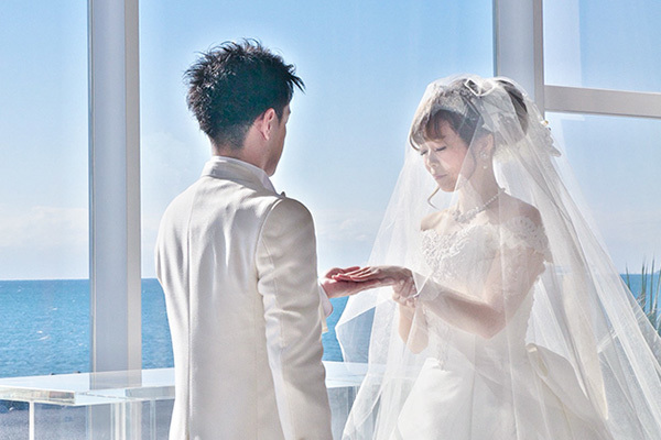静岡市・富士市・沼津市の結婚式プロデュースと無料式場紹介の「はなといろ」の富士山＆海の結婚スタイルの画像・駿河湾の絶景が広がるベイサイド迎賓館