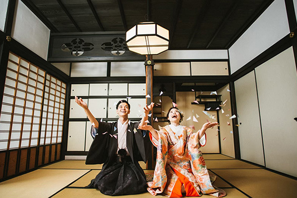 静岡市・富士市・沼津市の結婚式プロデュースと無料式場紹介の「はなといろ」の和婚の写真・ふじのくに茶の都ミュージアム