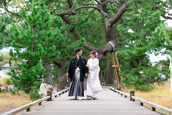 静岡市・富士市・沼津市の結婚式プロデュースと無料式場紹介の「はなといろ」の和婚の写真・三保の松原